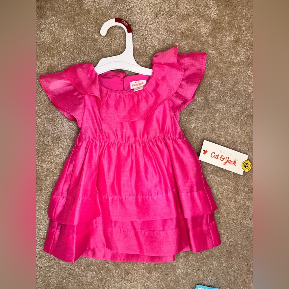 Baby girl pink dress 3/6 M